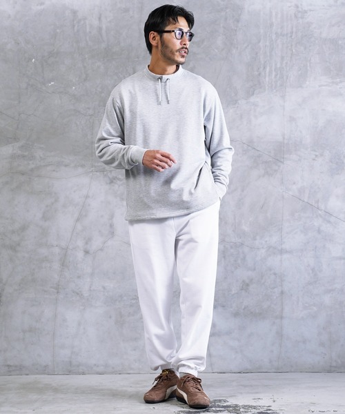 jiggys shop（ジギーズショップ）の「ワンポイント刺繍 裏毛 スウェットパンツ（スウェットパンツ・メンズ・ホワイト/ブラック/グレー/ブラウン/ネイビー・SMALL/MEDIUM/LARGE/X-LARGE）」の6枚目の写真