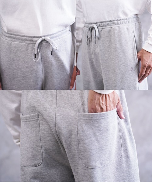 jiggys shop（ジギーズショップ）の「ワンポイント刺繍 裏毛 スウェットパンツ（スウェットパンツ・メンズ・ホワイト/ブラック/グレー/ブラウン/ネイビー・SMALL/MEDIUM/LARGE/X-LARGE）」の14枚目の写真