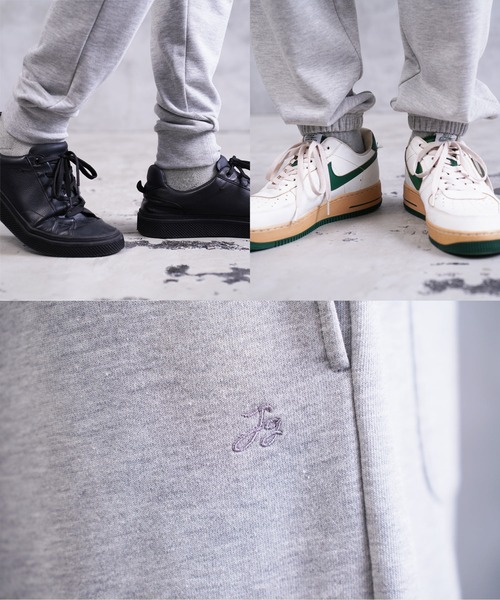 jiggys shop（ジギーズショップ）の「ワンポイント刺繍 裏毛 スウェットパンツ（スウェットパンツ・メンズ・ホワイト/ブラック/グレー/ブラウン/ネイビー・SMALL/MEDIUM/LARGE/X-LARGE）」の13枚目の写真