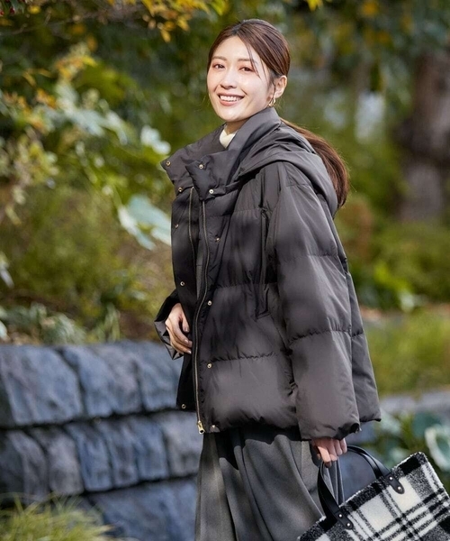 セール】【2WAY】スタンドネックショートダウンジャケット（その他