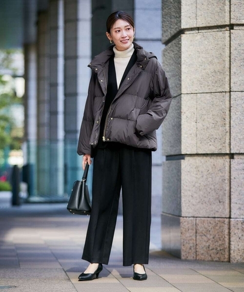 セール】【2WAY】スタンドネックショートダウンジャケット（その他