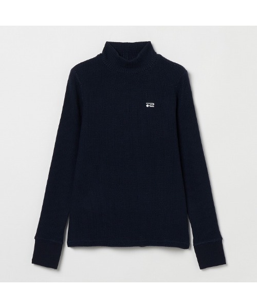 ROSASEN(ロサーセン)の「【Rosasen/GOLF】微起毛 ワッフル ハイネックインナー(その他トップス・レディース・チャコール/ネイビー/オフホワイト・M/L)」の3枚目の写真