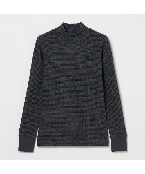 ROSASEN(ロサーセン)の「【Rosasen/GOLF】微起毛 ワッフル ハイネックインナー(その他トップス・レディース・チャコール/ネイビー/オフホワイト・M/L)」の2枚目の写真