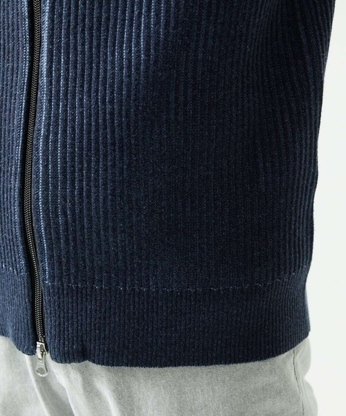 MK MICHEL KLEIN HOMME （エムケーミッシェルクランオム）の「【洗濯機で洗える/毛玉になりにくい】ドライバーズニットカーディガン（ニット/セーター・メンズ・ライトグレー/ブラック/ブルー・46/51/48）」の13枚目の写真