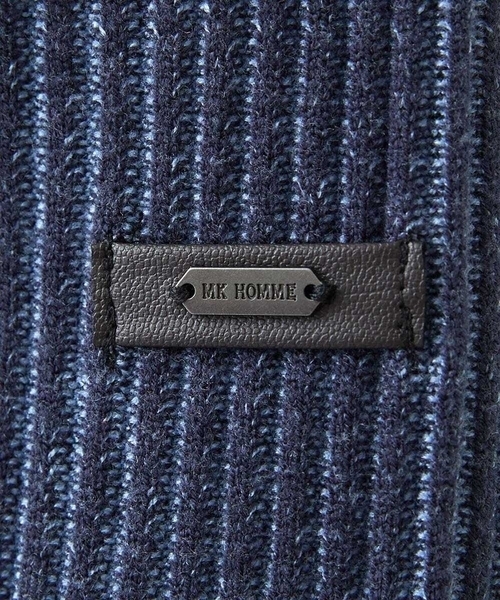 MK MICHEL KLEIN HOMME （エムケーミッシェルクランオム）の「【洗濯機で洗える/毛玉になりにくい】ドライバーズニットカーディガン（ニット/セーター・メンズ・ライトグレー/ブラック/ブルー・46/51/48）」の21枚目の写真