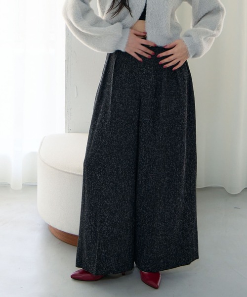 archives（アルシーヴ）の「ベルト付ツイードワイドスラックス（その他パンツ・レディース・ブラウン/グレー/ブラック・MEDIUM）」の20枚目の写真