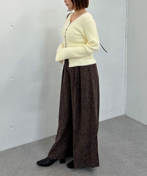 archives（アルシーヴ）の「ベルト付ツイードワイドスラックス（その他パンツ・レディース・ブラウン/グレー/ブラック・MEDIUM）」の15枚目の写真