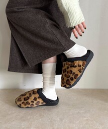 fredy emue | 【MEI/メイ】2wayレオパードファーモックシューズ(パンプス)