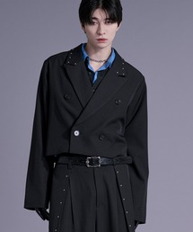 Ellno Loset(エルノロゼット)のスタッズショートジャケット/SETUP対応(テーラードジャケット)