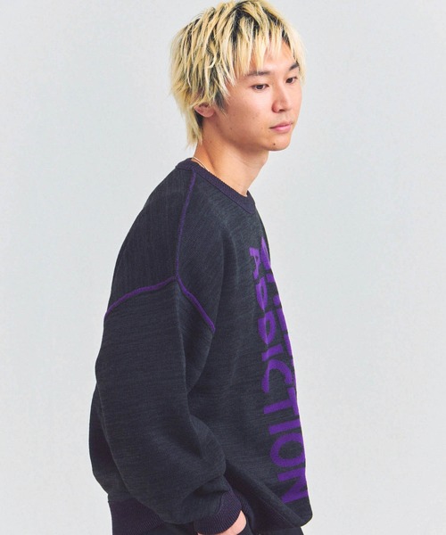 GALLIS ADDICTION(ガリスアディクション)の「GA ロゴニット(ニット/セーター・メンズ・チャコール/グレー/ブラック・L/M)」の8枚目の写真