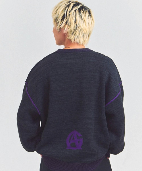 GALLIS ADDICTION(ガリスアディクション)の「GA ロゴニット(ニット/セーター・メンズ・チャコール/グレー/ブラック・L/M)」の12枚目の写真