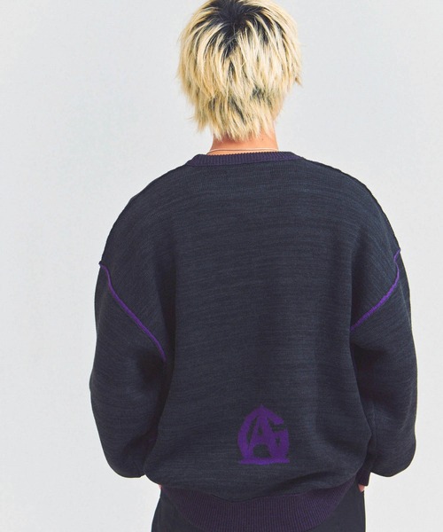 GALLIS ADDICTION(ガリスアディクション)の「GA ロゴニット(ニット/セーター・メンズ・チャコール/グレー/ブラック・L/M)」の13枚目の写真