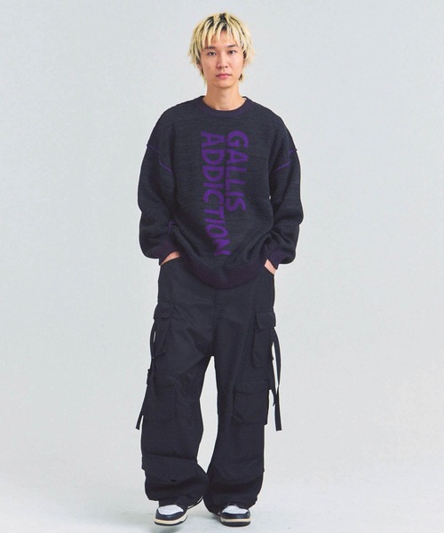 GALLIS ADDICTION(ガリスアディクション)の「GA ロゴニット(ニット/セーター・メンズ・チャコール/グレー/ブラック・L/M)」の15枚目の写真