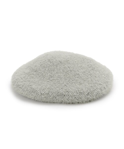 grove（グローブ）の「スパンコールシャギーベレー（ハンチング/ベレー帽・レディース・アイボリー/ブラック/グレー・00）」の3枚目の写真