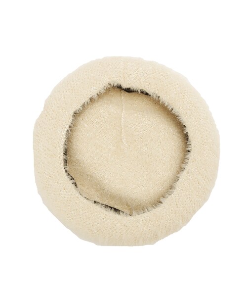 grove（グローブ）の「スパンコールシャギーベレー（ハンチング/ベレー帽・レディース・アイボリー/ブラック/グレー・00）」の7枚目の写真