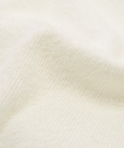 DAY CLOSET(デイ クローゼット)の「【中厚手/表裏ふわふわ】長袖ハイネックリブシャギーニットカットソー(ニット/セーター・レディース・ホワイト/グレー/アイボリー/ブラック・FREE)」の15枚目の写真