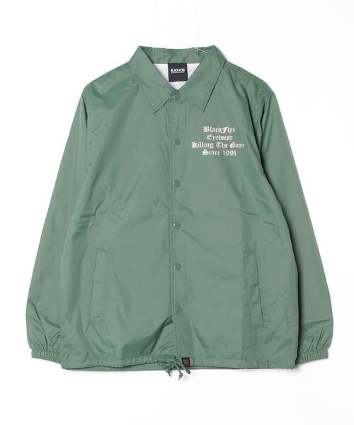 BLACK FLYS(ブラックフライズ)の「【BLACK FLYS】KILLING THE GAME OE COACH JACKET(ナイロンジャケット・メンズ・グリーン/ブラック・MEDIUM/LARGE/X-LARGE)」の2枚目の写真