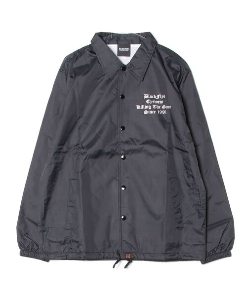 BLACK FLYS(ブラックフライズ)の「【BLACK FLYS】KILLING THE GAME OE COACH JACKET(ナイロンジャケット・メンズ・グリーン/ブラック・MEDIUM/LARGE/X-LARGE)」の1枚目の写真