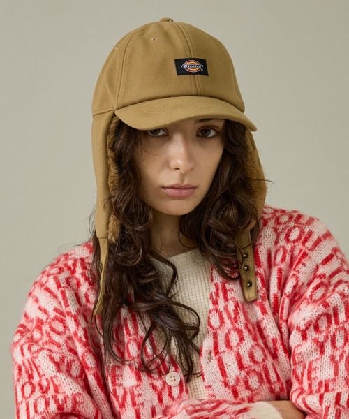 Dickies（ディッキーズ）の「【Dickies / ディッキーズ】EX FAKEFUR TRAPPER HAT/フライトキャップ/ユニセックス【WEB限定】（キャップ・メンズ・ブラウン/グリーン/レッド/ベージュ/ブラック/グレー・フリー）」の18枚目の写真