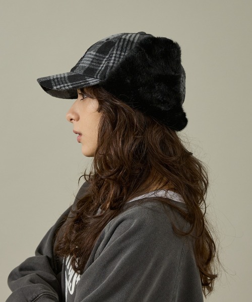 Dickies（ディッキーズ）の「【Dickies / ディッキーズ】EX FAKEFUR TRAPPER HAT/フライトキャップ/ユニセックス【WEB限定】（キャップ・メンズ・ブラウン/グリーン/レッド/ベージュ/ブラック/グレー・フリー）」の22枚目の写真