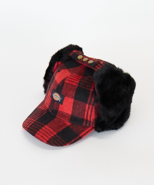 Dickies（ディッキーズ）の「【Dickies / ディッキーズ】EX FAKEFUR TRAPPER HAT/フライトキャップ/ユニセックス【WEB限定】（キャップ・メンズ・ブラウン/グリーン/レッド/ベージュ/ブラック/グレー・フリー）」の9枚目の写真