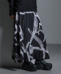 Soiunique | 裏あったか総アート柄フレアスカート ［Soiunique］(スカート)