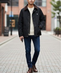 BEVERLY HILLS POLO CLUB（ビバリーヒルズポロクラブ）の「【BEVERLY HILLS POLO CLUB/ビバリーヒルズポロクラブ】ナイロン薄綿ハンティングジャケット（ミリタリージャケット）」