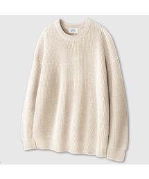 LEMAIN SECOND（リメインセカンド）の「オーバーサイズボリュームウォッシャブルクルーネックハチニット[アイボリー]（ニット/セーター）」