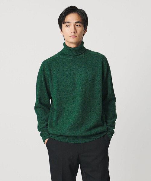 ウール カシミヤ ミドルゲージ タートルネック ニット（ニット