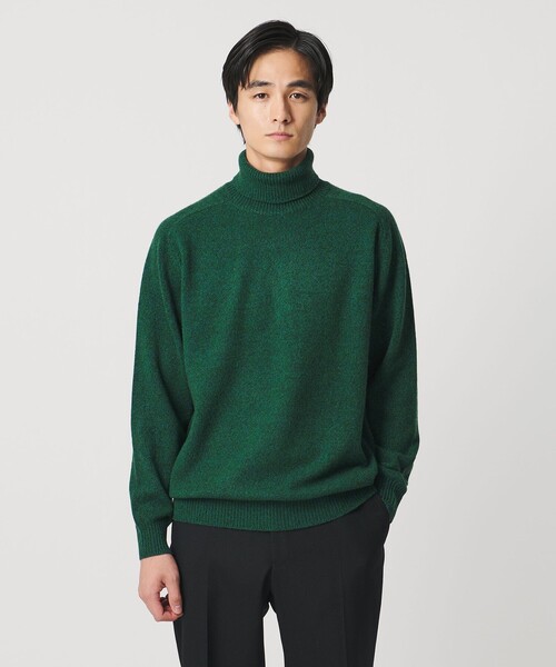 ウール カシミヤ ミドルゲージ タートルネック ニット（ニット