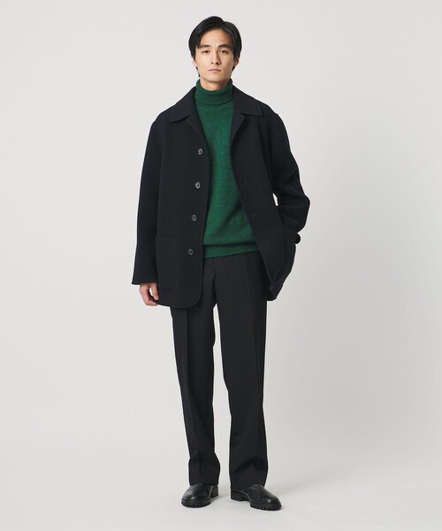 UNITED ARROWS（ユナイテッドアローズ）の「ウール カシミヤ ミドルゲージ タートルネック ニット（ニット/セーター・メンズ・ケリーグリーン/ベージュ/ブラック/オフホワイト・S/XL/L/M）」の18枚目の写真