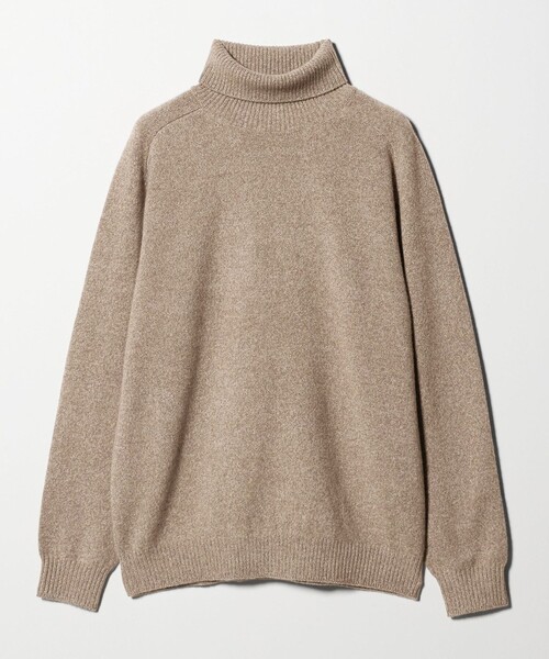 UNITED ARROWS（ユナイテッドアローズ）の「ウール カシミヤ ミドルゲージ タートルネック ニット（ニット/セーター・メンズ・ケリーグリーン/ベージュ/ブラック/オフホワイト・S/XL/L/M）」の19枚目の写真