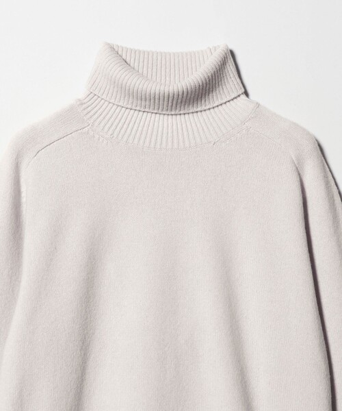 ウール カシミヤ ミドルゲージ タートルネック ニット（ニット