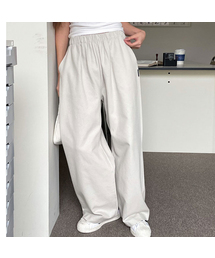 muahmuah（ムーアムーア）の「ワイドバンディングコットンパンツ[2色]（スウェットパンツ）」