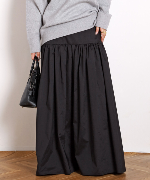 タフタギャザーマキシスカート（スカート）｜AP STUDIO（エーピー