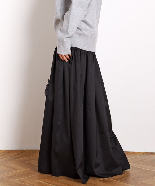 セール】タフタギャザーマキシスカート（スカート）｜AP STUDIO