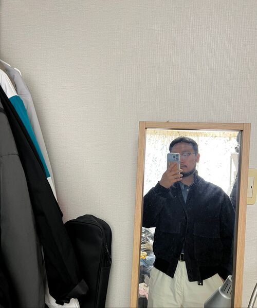 MUSINSA STANDARD（ムシンサスタンダード）の「ホワイトサテンテーパードオフィサーパンツ[クリーム]（その他パンツ・メンズ・その他・33/27/28/29/38/36/34/32/30/31/40/26）」の14枚目の写真