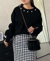 prose verse | パール襟スウェット(Tシャツ/カットソー)