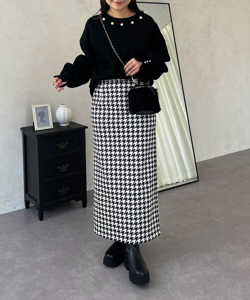 prose verse（プロズヴェール）の「パール襟スウェット（Tシャツ/カットソー・レディース・ブラック/グレー・FREE）」の12枚目の写真