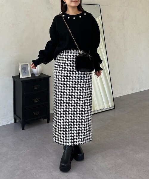 prose verse（プロズヴェール）の「パール襟スウェット（Tシャツ/カットソー・レディース・ブラック/グレー・FREE）」の13枚目の写真