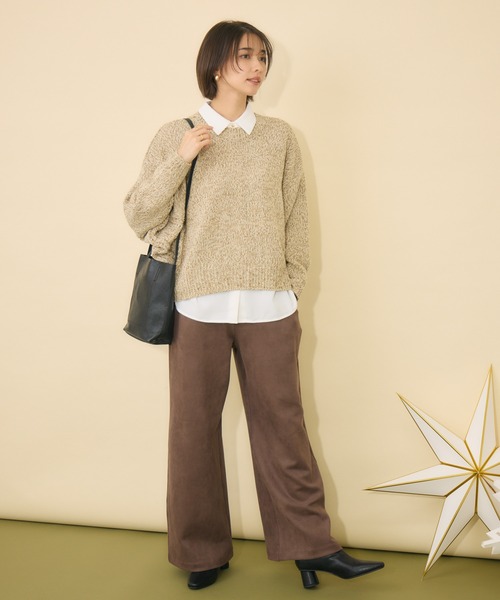 KATHARINE ROSS(キャサリンロス)の「【KATHARINE ROSS】Swanlakeキャサリン&ロスプルオーバー(ニット/セーター・レディース・ベージュ/グリーン/ピンク・FREE)」の4枚目の写真