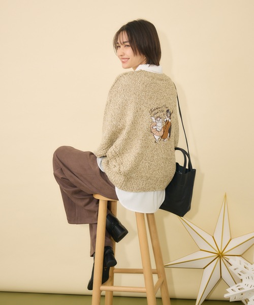 KATHARINE ROSS(キャサリンロス)の「【KATHARINE ROSS】Swanlakeキャサリン&ロスプルオーバー(ニット/セーター・レディース・ベージュ/グリーン/ピンク・FREE)」の6枚目の写真