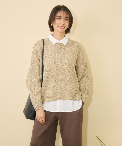 KATHARINE ROSS(キャサリンロス)の「【KATHARINE ROSS】Swanlakeキャサリン&ロスプルオーバー(ニット/セーター・レディース・ベージュ/グリーン/ピンク・FREE)」の7枚目の写真