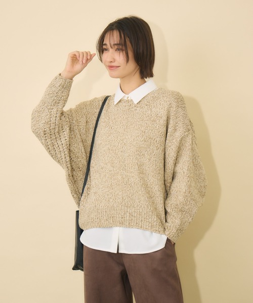 KATHARINE ROSS(キャサリンロス)の「【KATHARINE ROSS】Swanlakeキャサリン&ロスプルオーバー(ニット/セーター・レディース・ベージュ/グリーン/ピンク・FREE)」の8枚目の写真