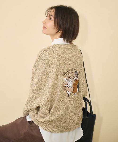 KATHARINE ROSS(キャサリンロス)の「【KATHARINE ROSS】Swanlakeキャサリン&ロスプルオーバー(ニット/セーター・レディース・ベージュ/グリーン/ピンク・FREE)」の10枚目の写真