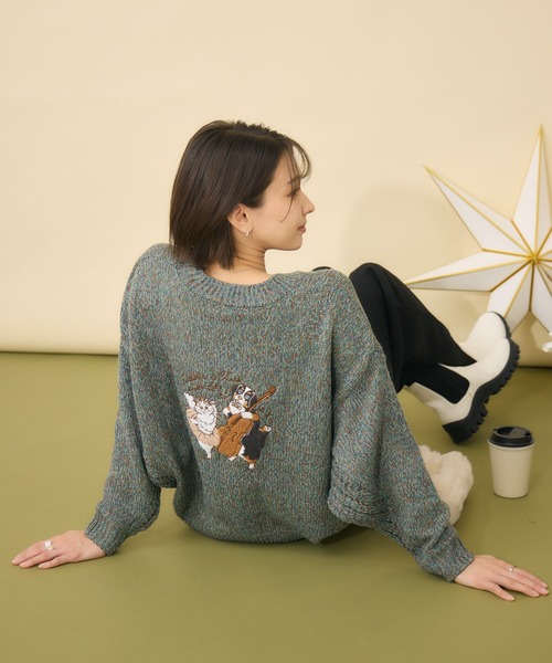 KATHARINE ROSS(キャサリンロス)の「【KATHARINE ROSS】Swanlakeキャサリン&ロスプルオーバー(ニット/セーター・レディース・ベージュ/グリーン/ピンク・FREE)」の19枚目の写真