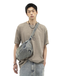 DEFGARMENTS（デフグラメンツ）の「ウォッシュドディンデニムバッグ[インディゴ]（メッセンジャーバッグ）」