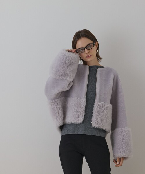 Diagram（ダイアグラム）の「Diagram ムートンFOXジャケット（ムートン