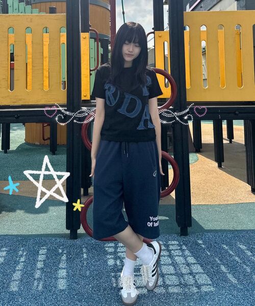 PRENDA(プレンダ)の「PRDA BIG PATCH CREWNECK TEE BLACK(Tシャツ/カットソー・レディース・その他・FREE)」の3枚目の写真