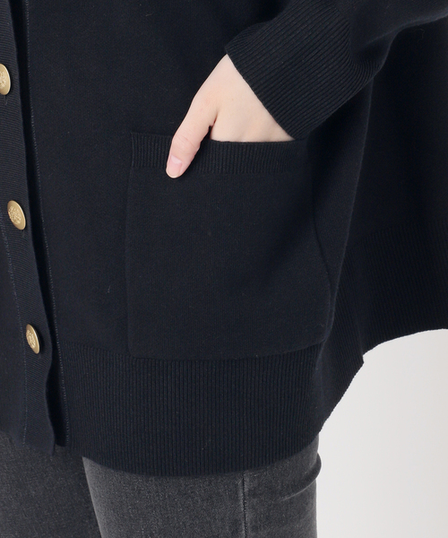 追加2》コットンカシミヤミックスダブルニットVネックカーディガン